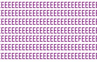 Can you find the letter F in this brainteaser?