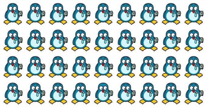 Can You Find All Of The Odd Penguin Out In Under 50 Seconds?