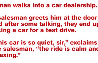 A Man Walks Into a Car Dealership