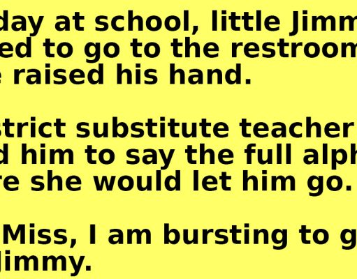 L.Jimmy Needed To Go To The Restroom.