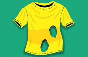 How many holes does the T-shirt have?