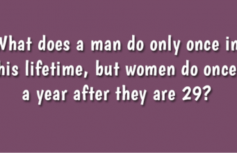Riddle me this: What does a man do only once in his lifetime?