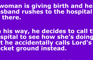 A man to call the hospital