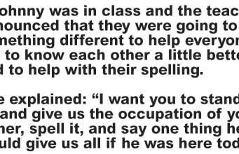 L.Johnny Was In Class.