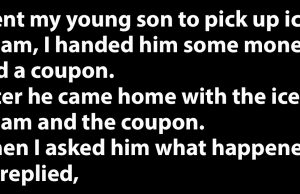 An Ice Cream Coupon.