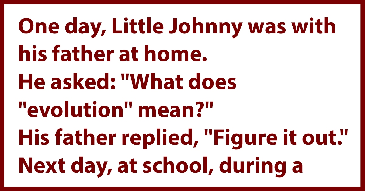 what-does-evolution-mean-one-day-little-johnny