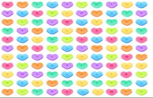 Can you spot the word ‘love’ hidden within the puzzle?