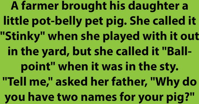 Two Names For The Pig.