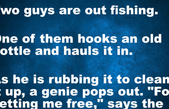 Two guys are out fishing