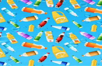 Can you spot the ant rummaging through the rubbish?