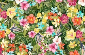 Can YOU spot the lettuce hidden among the tropical flowers?