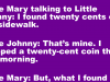 Little Mary talking to Little Johnny