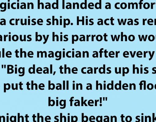 A Magician and His Beloved Parrot.