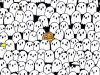 Can YOU spot the panda hidden among the ghosts?