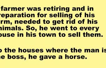 A farmer wants to sell his farm.