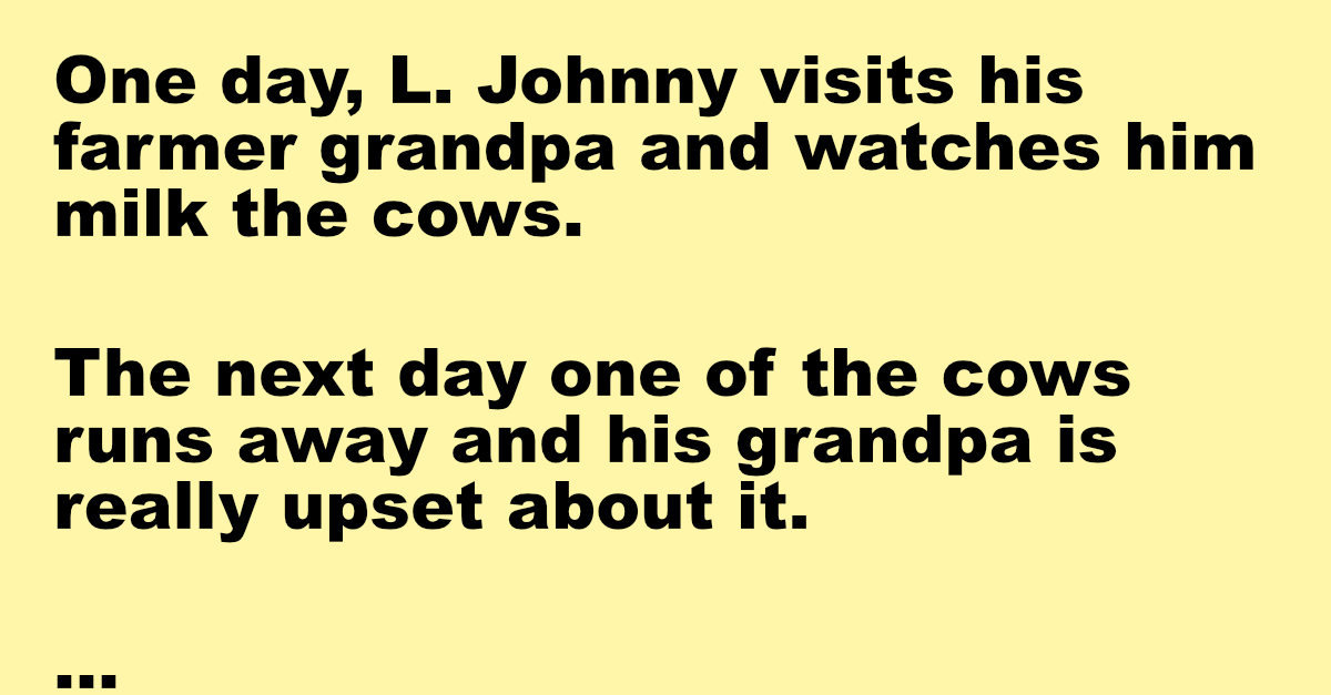 L. Johnny visits his farmer grandpa