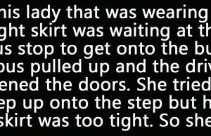 A Lady at the Bus Stop.