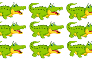 Spot the odd Crocodile!