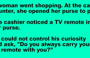 A Woman Went Shopping.