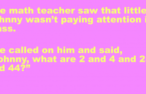 Little Johnny and Math Teacher