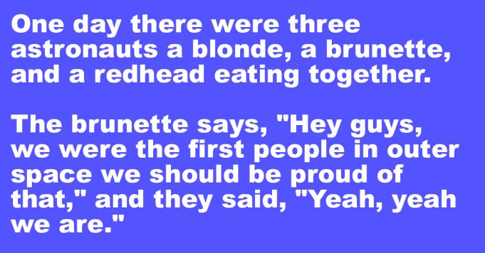 A blonde, a brunette, and a redhead eating together.
