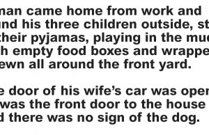 A Man Came Home From Work.