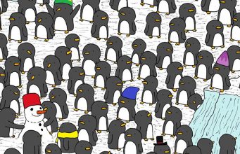Find the mug of hot chocolate among the penguins in 15 seconds