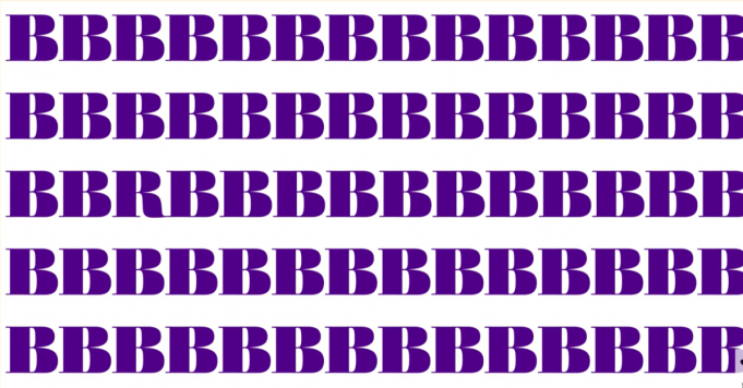 Can you find the odd letter out in this test?