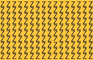 Most people will fail this test – can you find the number inside this image full of Z’s?