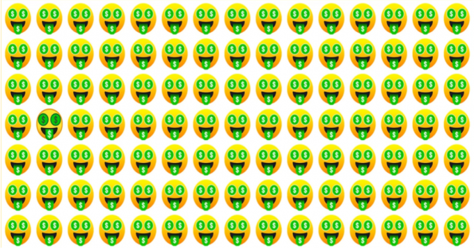 Only 1 In 20 Sharp Eyed People Can Find The Odd Emoji Out.