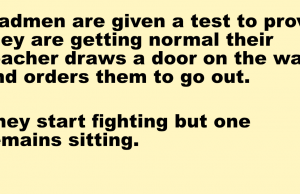 Madmen are given a test to prove they are getting normal