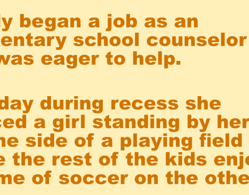 Sandy makes an effort to help “lonely” child.