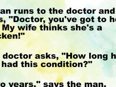 A man tells her doctor about his wife