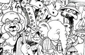 Find Butterfly, Pear, Bowl, Pencil and Sailing Boat.