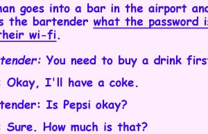 A Man Goes Into a Bar