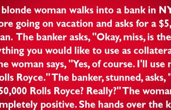 A Blonde Woman Asks For A $5000 Loan