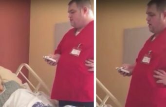 Maria is dying. Then carer takes something out of his pocket and fulfills her last wish.