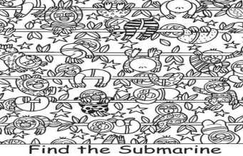 Find the submarine in this brainteaser.