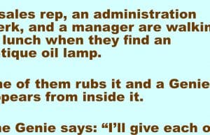 Three Office Staff are walking to lunch.