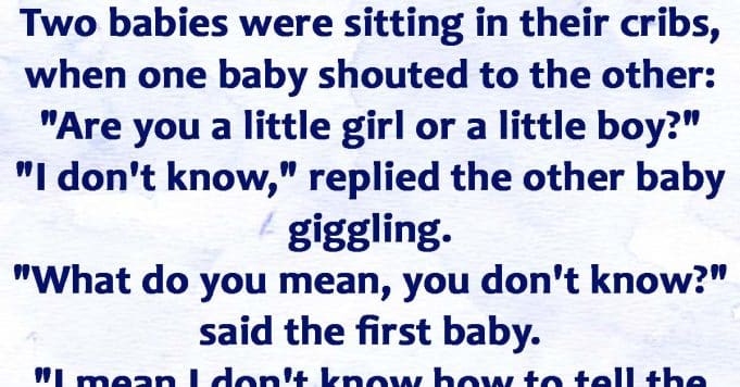 Two Babies Talking To Each Other.