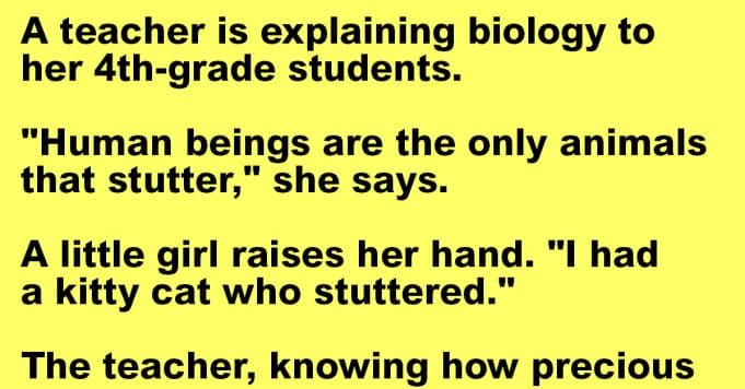 A teacher is explaining biology to her 4th grade students.