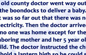 An old county doctor and the new baby.