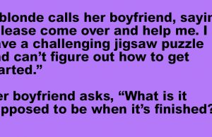 A Blonde Calls Her Boyfriend