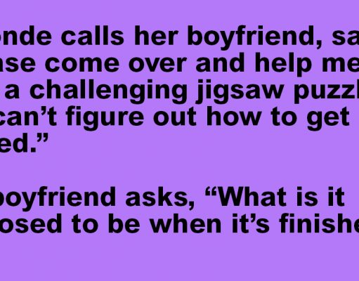 A Blonde Calls Her Boyfriend