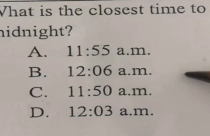 ‘What is the closest time to midnight?’: Maths question for kids causes confusion