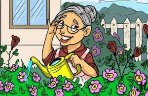 Where is grandma’s boyfriend in the picture?