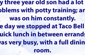 3-Year-Old Boy at Taco Bell.