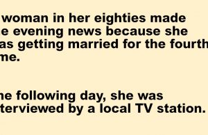 A woman in her eighties made the evening news