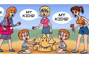 Can you find out who the real mother of kids is?