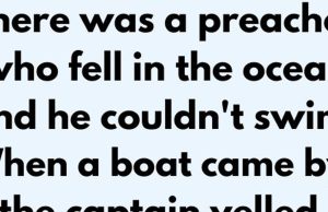 Preacher fell in the ocean.